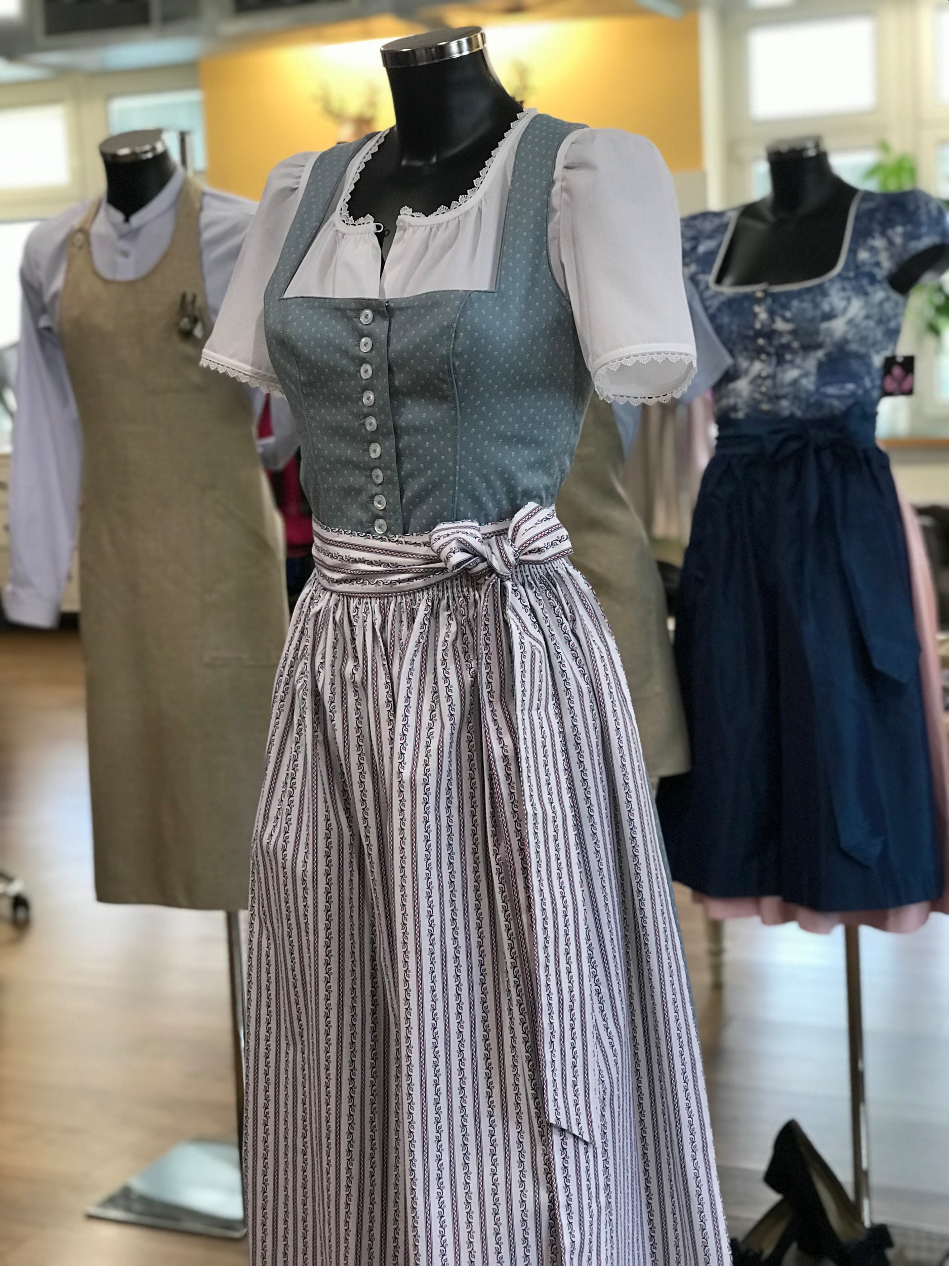 Dirndl Schürze Damen Lang - Bayrische Trachtenschürze Für Oktoberfest & Karneval