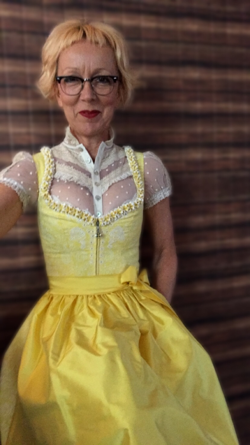 yellow dirndl